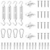 12 Piece Sunshade Sail Accessory Set Stainless Steel