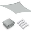 22'x23' Rectangle Sun Shade Sail/ Cload Gray