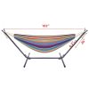 Free shipping  Hammock & Steel Frame Stand Swing Chair Home/Outdoor Backyard Garden Camp Sleep YJ