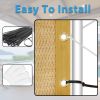 Shade Fabric Sand Sun Shade Cloth with Grommets for Pergola Replacement Shade Cover Canopy Cable Zip Ties