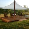 25' x 25' x 25' Triangle Sun Shade Sail/ Cload Gray
