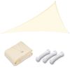 28' x 28' x 28' Triangle Sun Shade Sail/ Rice White