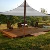 28' x 28' x 28' Triangle Sun Shade Sail/ Gray+White