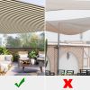 25' x 25' x 25' Triangle Sun Shade Sail/ Coffee+White