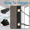 Shade Fabric Brown Sun Shade Cloth with Grommets for Pergola Replacement Shade Cover Canopy Cable Zip Ties