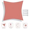 12'x12' Square Sun Shade Sail/Red