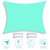 16'x12' Rectangle Sun Shade Sail/ Pearl Aqua