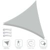 25' x 25' x 25' Triangle Sun Shade Sail/ Cload Gray