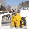 Dog raincoat all-inclusive four-legged waterproof poncho Teddy Bomei rainy pet clothes