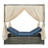 [Not allowed to sell to Wayfair]Adjustable Sun Bed With Curtain; High Comfort; With 3 Colors