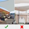 22'x23' Rectangle Sun Shade Sail/ Cload Gray