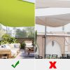 28' x 28' x 28' Triangle Sun Shade Sail/ Fruit Green