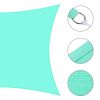 16'x12' Rectangle Sun Shade Sail/ Pearl Aqua
