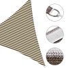 22' x 22' x 22' Triangle Sun Shade Sail/ Coffee+White