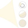 28' x 28' x 28' Triangle Sun Shade Sail/ Rice White