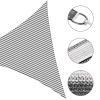 28' x 28' x 28' Triangle Sun Shade Sail/ Gray+White