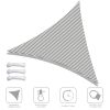 28' x 28' x 28' Triangle Sun Shade Sail/ Gray+White